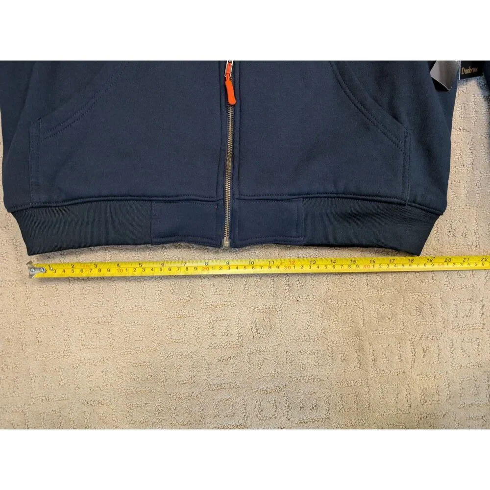 NWT Dunbrooke Chicago Bears Jacket Mens Size Large Navy Hooded Orange Lining